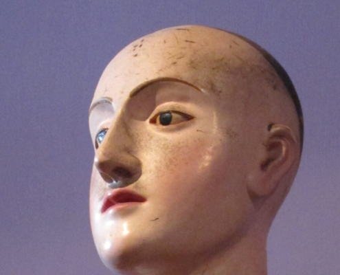 Kopf einer Prozessions - Figur, Museu de Arte Sacra, Funchal (Madeira), 2008